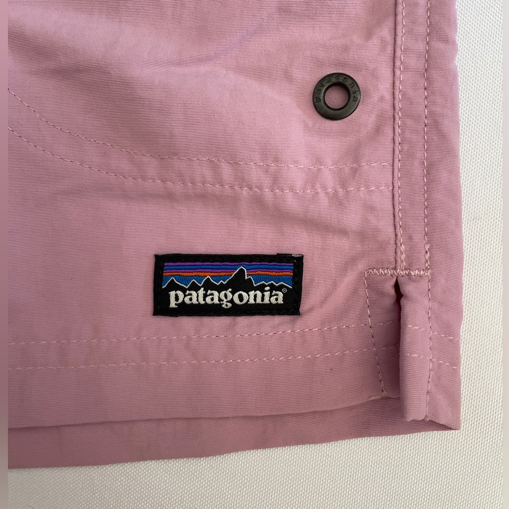 $55 Patagonia Costa Rica Baggies 3" Shorts Kids' Size XL / 14 Milkweed Mauve - Picture 6 of 10